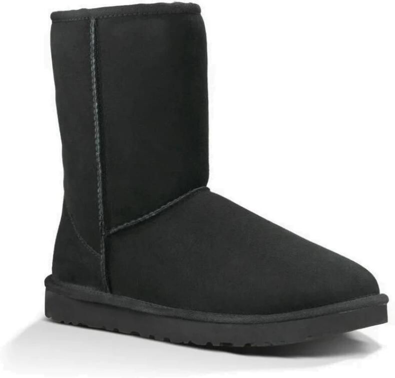 Ugg Classic Short voor heren Laarzen van warme sheepskin op .com eu nl nl in Black Dubbelzijdig