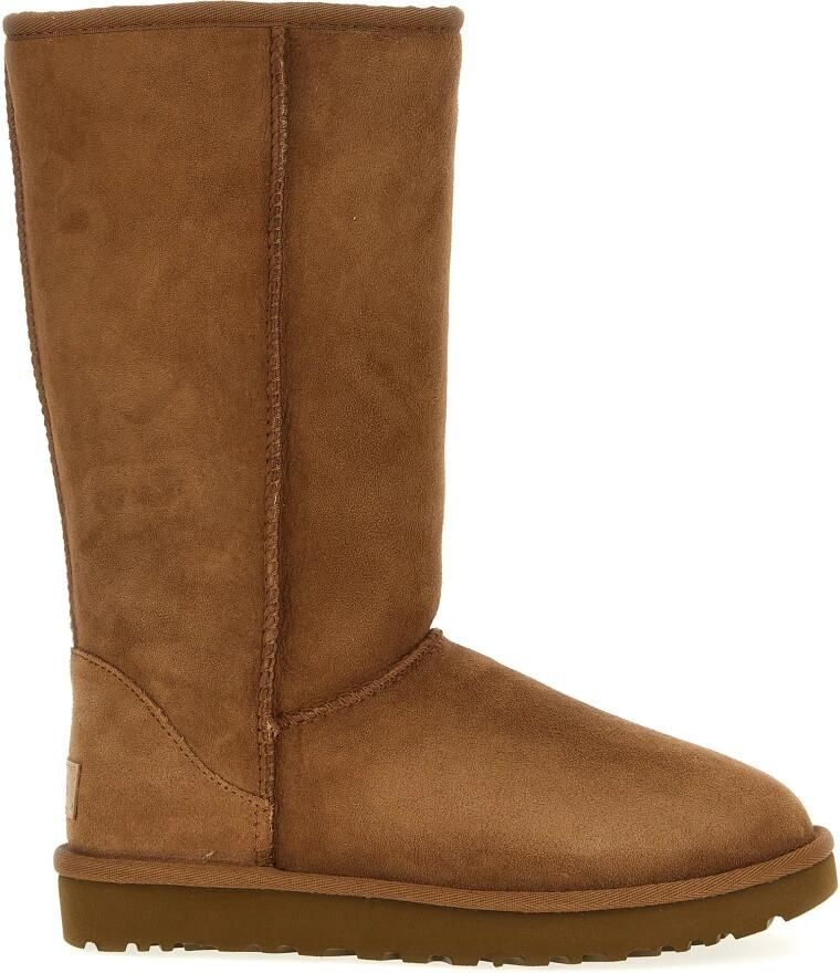 UGG Vachtlaarzen Dames Classic Tall Ii Maat: 38 Materiaal: Suède Kleur: Cognac