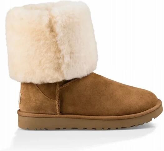 UGG Vachtlaarzen Dames Classic Tall Ii Maat: 38 Materiaal: Suède Kleur: Cognac
