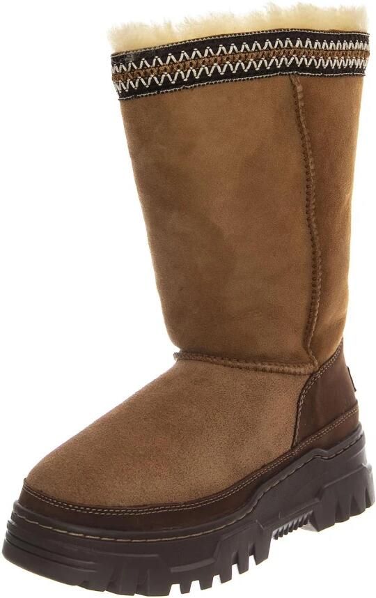 UGG Sportieve hoge laarzen cognac suède bovenkant - Foto 2