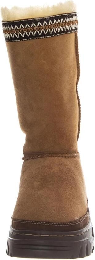 UGG Sportieve hoge laarzen cognac suède bovenkant - Foto 5