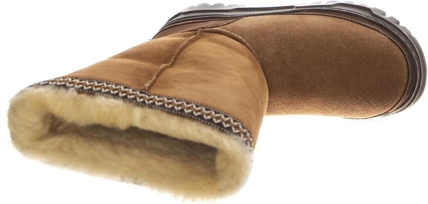 UGG Sportieve hoge laarzen cognac suède bovenkant - Foto 3