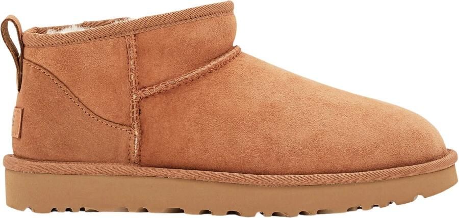 UGG Vachtlaarzen Dames W Classic Ultra Mini Suède Camel - Foto 5