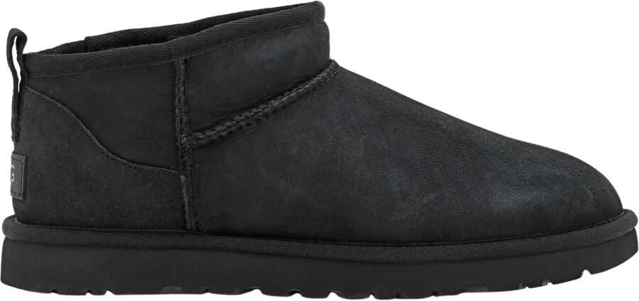 UGG Vachtlaarzen Dames W Classic Ultra Mini Suède Zwart - Foto 4