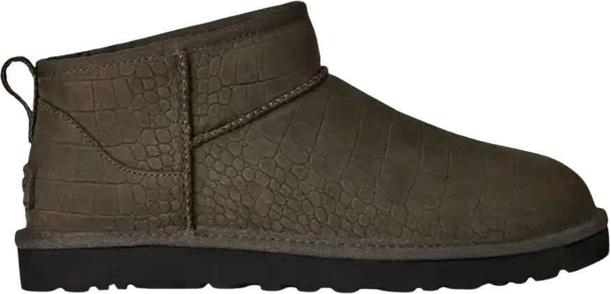 Ugg Classic Ultra Mini Embossed laars in Dense Smoke