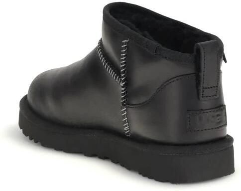 Ugg Classic Ultra Mini Leather Regenerate-laars in Black - Foto 2