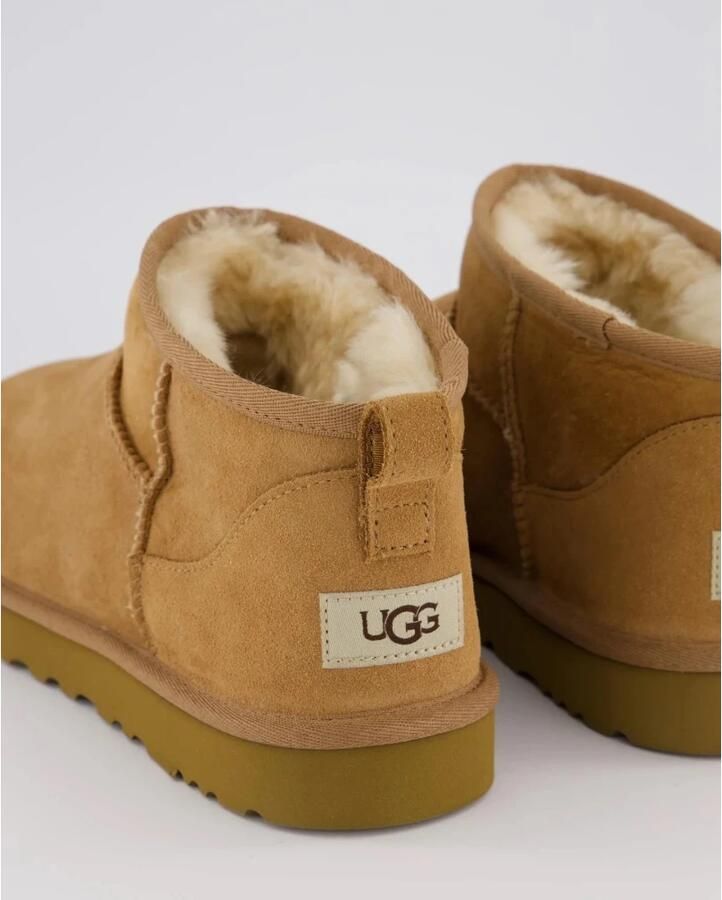 Ugg Australian UGG CLASSIC ULTRA MINI M Dames laarzen Heren Vachtlaarzen Heren laarzen Cognac - Foto 3