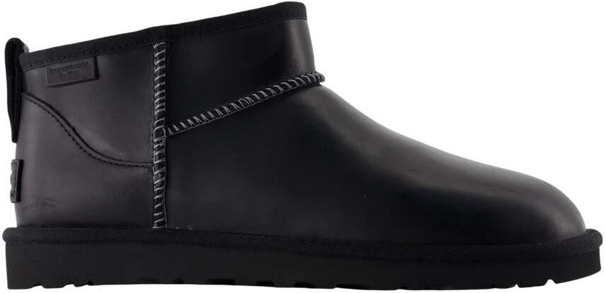 UGG Vachtlaarzen Heren M Classic Ultra Mini Maat: 48 5 Materiaal: Leer Kleur: Zwart - Foto 3