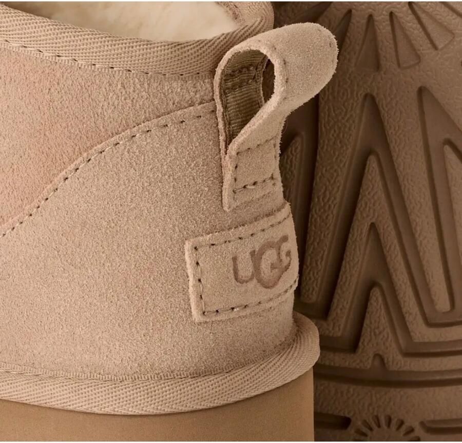 UGG CLASSIC ULTRA MINI PLATFORM W Volwassenen Gevoerde laarzen Snowboots Dames laarzen Wit beige - Foto 6