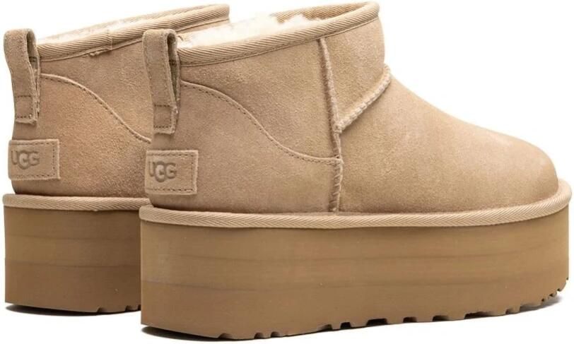 UGG CLASSIC ULTRA MINI PLATFORM W Volwassenen Gevoerde laarzen Snowboots Dames laarzen Wit beige - Foto 11