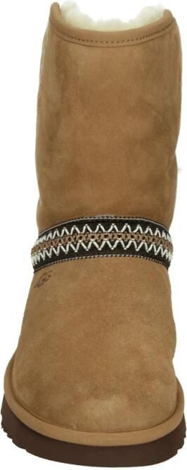 UGG CLASSIC SHORT CRESCENT W SnowbootsGevoerde laarzen Dames laarzen Cognac - Foto 2