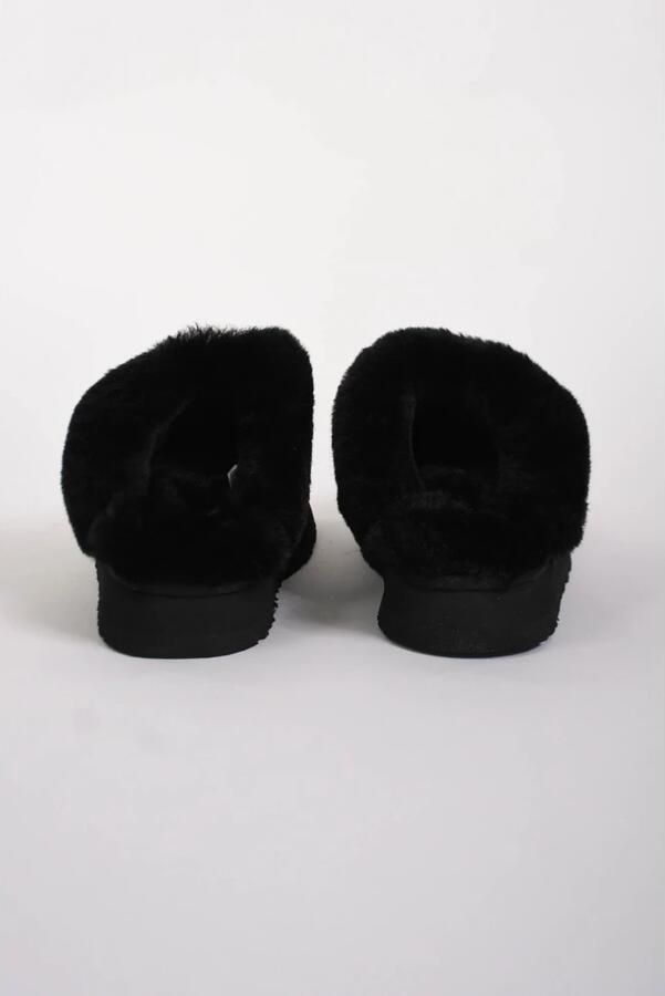 Ugg Slippers & Mules Plush Lined Black Slip-On Sandals With Thick Sole in zwart - Foto 4