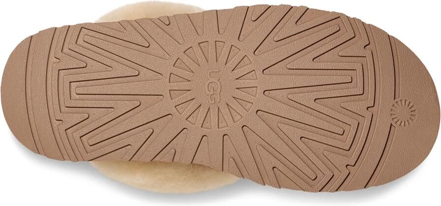 UGG Pantoffels Dames W Disquette Maat: 43 Materiaal: Suède Kleur: Beige