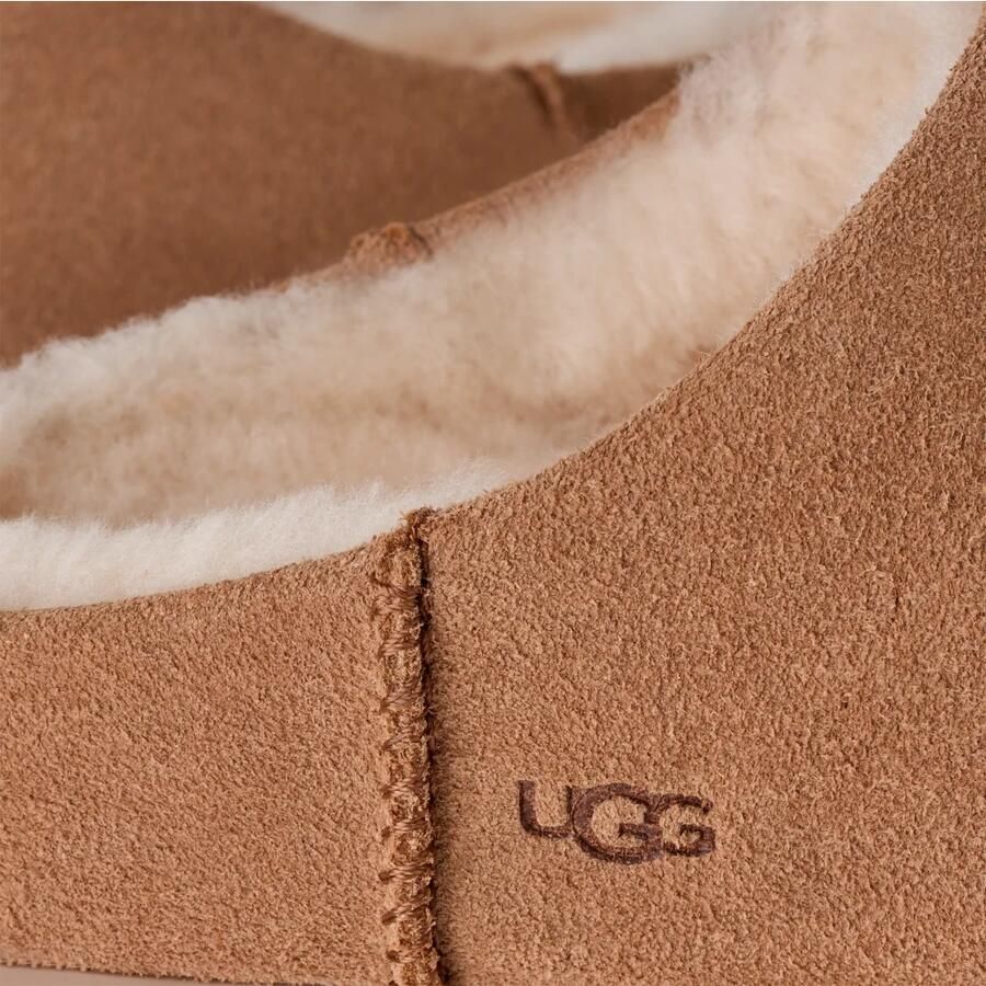 UGG Schapenvacht Instap Sandalen Kastanjebruin - Foto 9