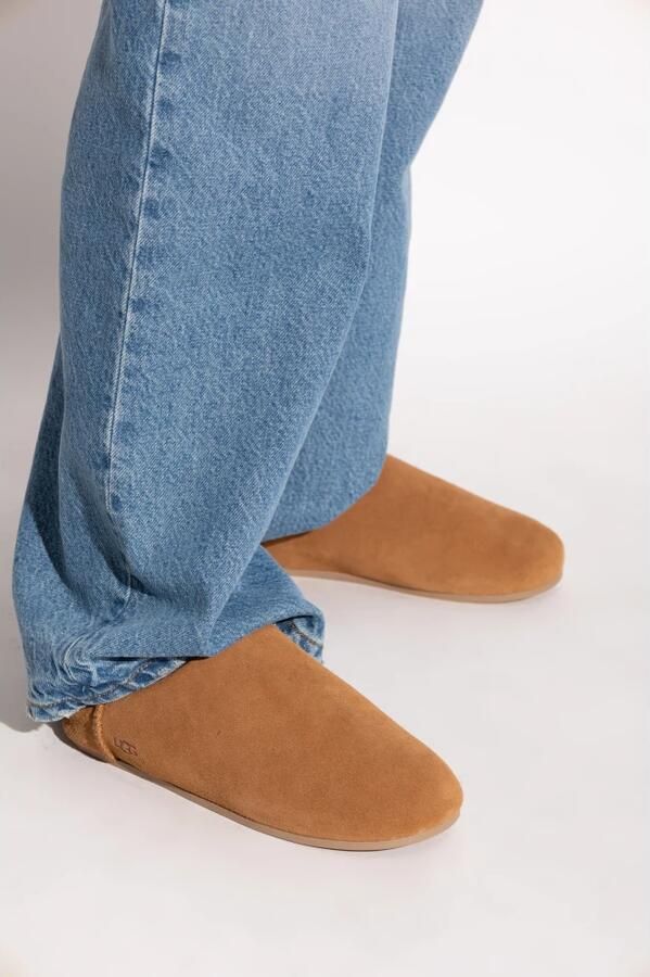 UGG Schapenvacht Instap Sandalen Kastanjebruin - Foto 11