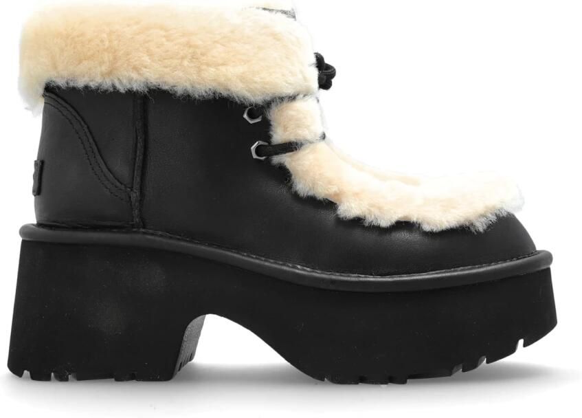 Ugg Classic Esmee Leather Lace Up-laars in Black - Foto 2