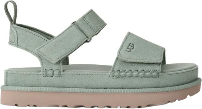 UGG Goldenstar aquamarijn leren sandalen - Foto 2