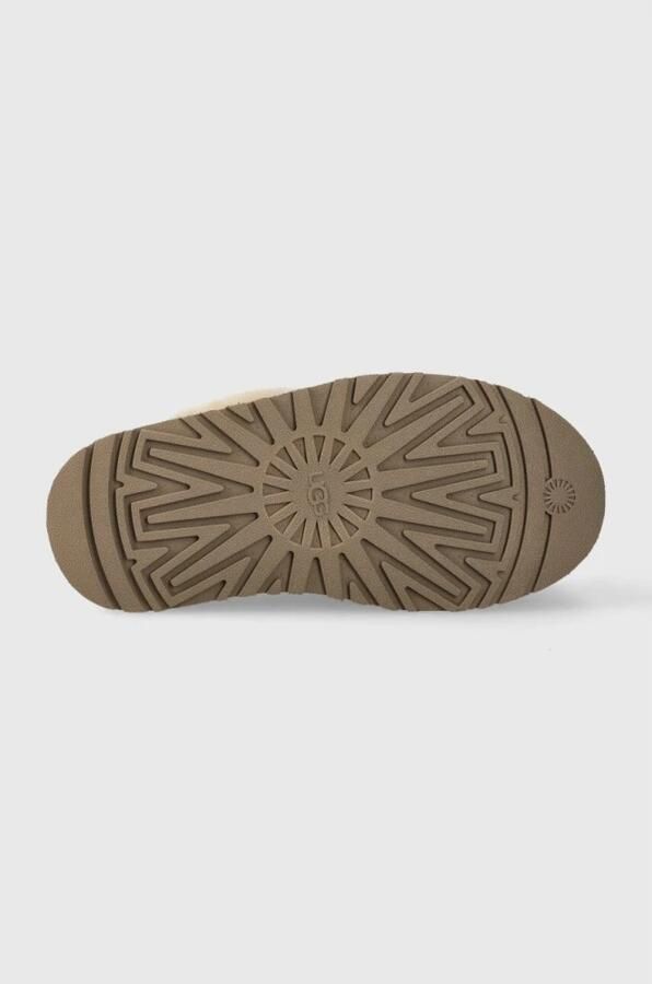 Ugg Schapenvacht Sandalen Laag Platform Biscuit Kleur Brown Dames - Foto 10