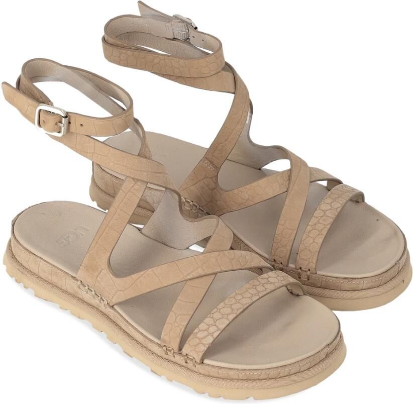 Ugg GoldenGaze Embossed Ankle Wrap-sandaal in Brown - Foto 2