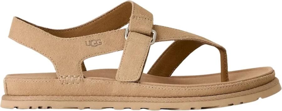 UGG Dames W Goldengaze Toe Post Maat: 39 Materiaal: Suède Kleur: Beige - Foto 3