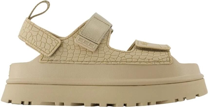 UGG Dames W Goldenglow Embossed Maat: 41 Materiaal: Rubber Kleur: Beige - Foto 3