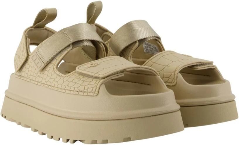 UGG Dames W Goldenglow Embossed Maat: 41 Materiaal: Rubber Kleur: Beige - Foto 2