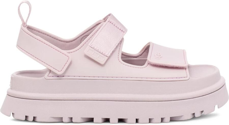 UGG Plateausandalen Goldenglow zomerschoen strandschoen plateausandaal met klittenbandsluitingen