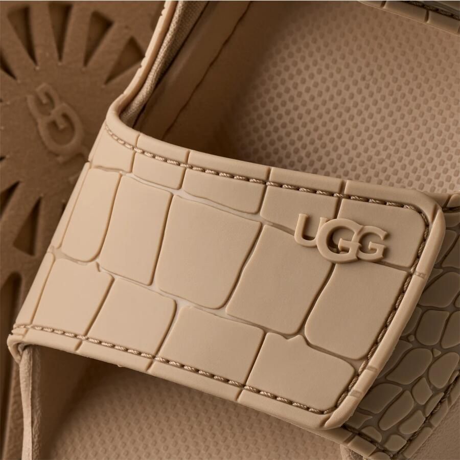 UGG GoldenGlow sandalen van beige leer met reliëf - Foto 2