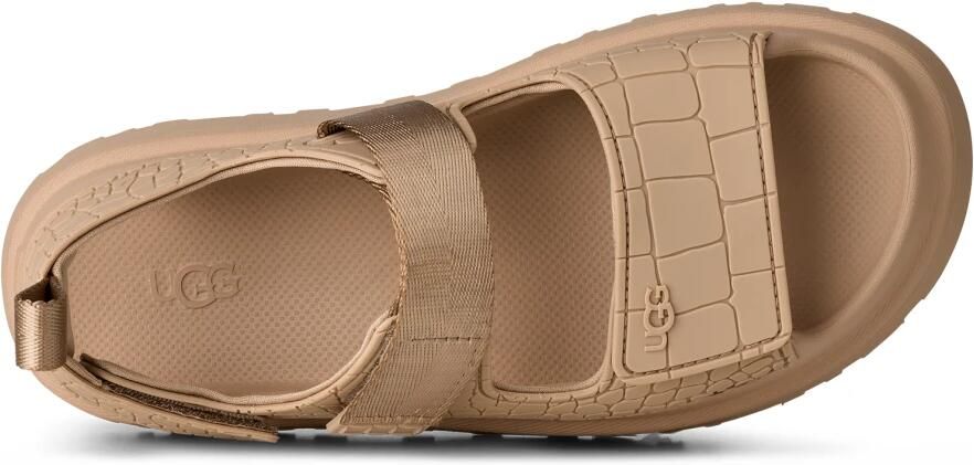UGG GoldenGlow sandalen van beige leer met reliëf - Foto 10