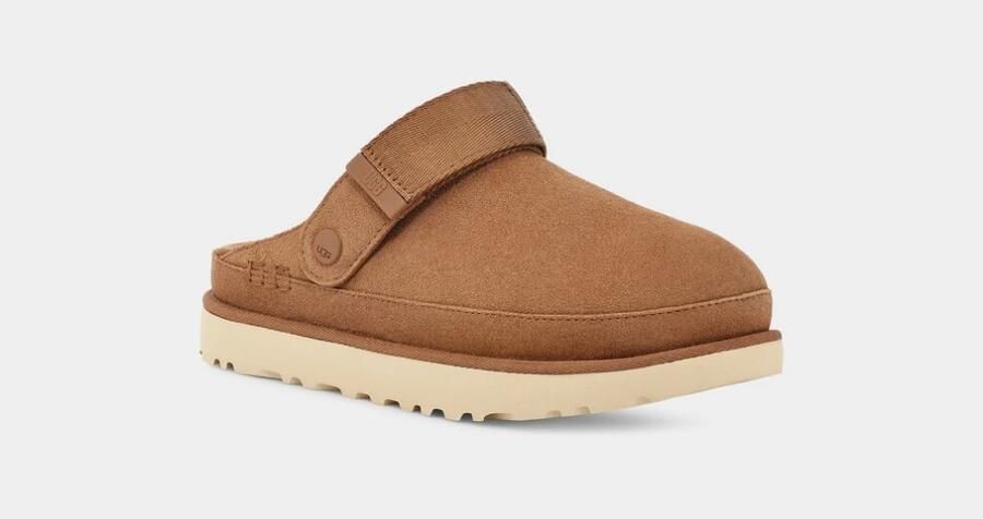 UGG Clogs Unisex W GOLDENSTAR CLOG Huisslippers plateauschoen mule met draaibare hielriem - Foto 7