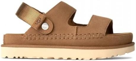 UGG Slippers Dames W Goldenstar Glide Suède Bruin