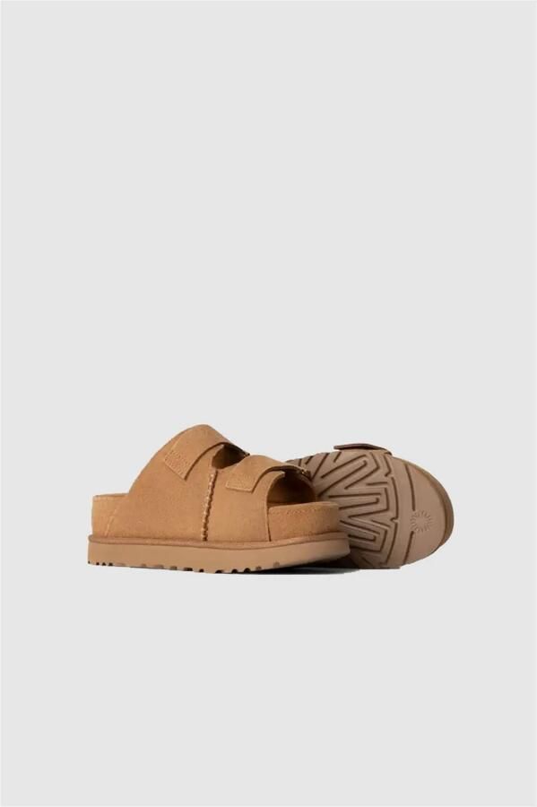 UGG Slippers Dames W Goldenstar Hi Slide Suède Cognac - Foto 2