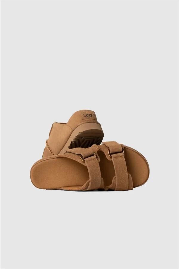 UGG Slippers Dames W Goldenstar Hi Slide Suède Cognac - Foto 3