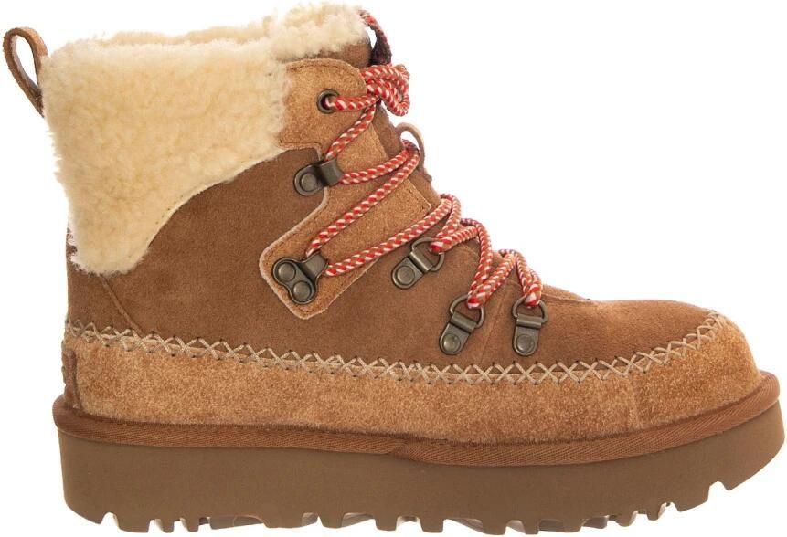 Ugg Classic Alpine Lace-Up veterboot van suède