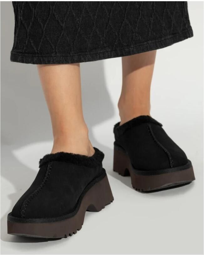 UGG Clogs NEW HEIGHTS COZY CLOG mule flats pantolette plateau schoen met gepolsterde voetbed - Foto 2