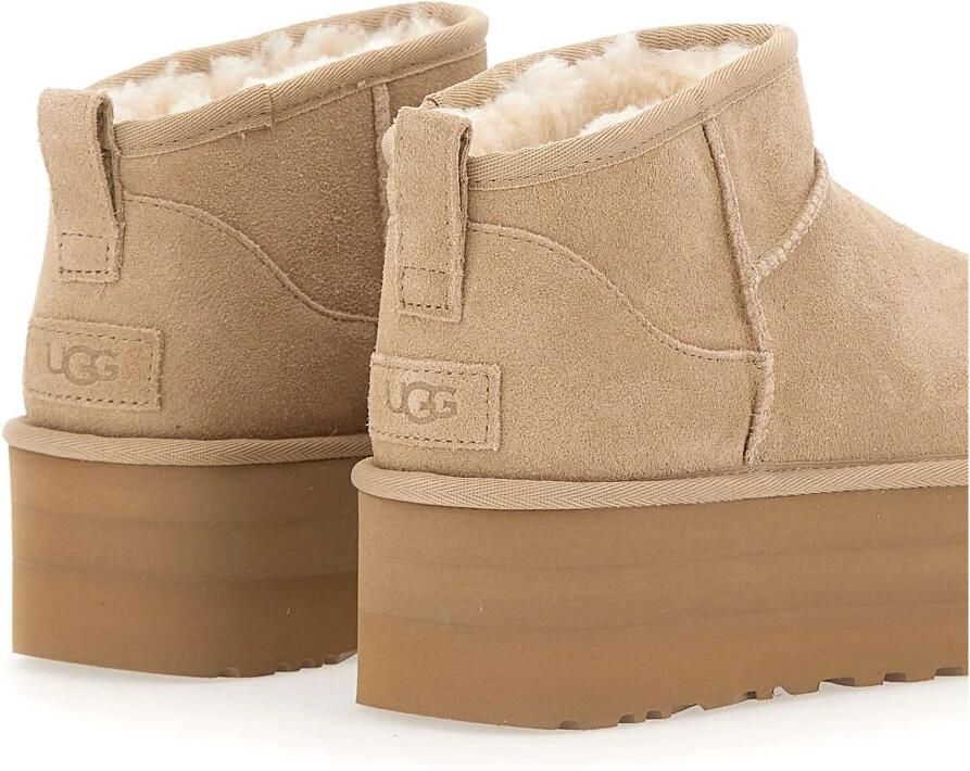 UGG CLASSIC ULTRA MINI PLATFORM W Volwassenen Gevoerde laarzenSnowbootsDames laarzen Wit beige - Foto 5