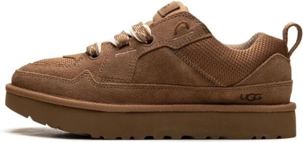 Ugg Lo Lowmel-Sneaker in Brown Suede Textiel Gerecyclede Materialen - Foto 13
