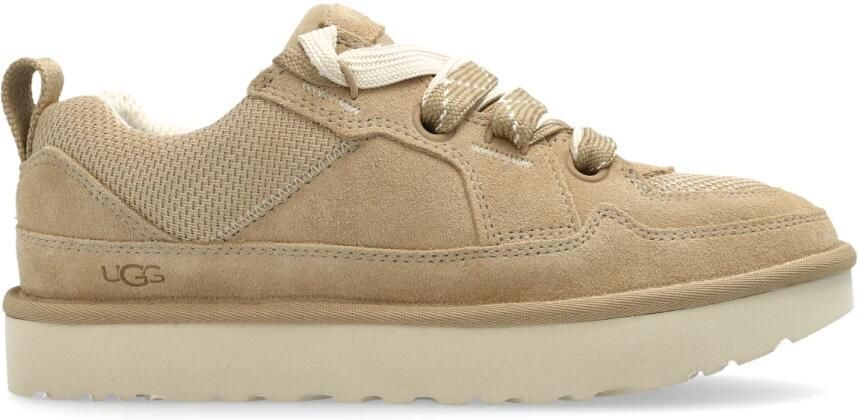 Ugg Casual Comfort Sneaker met Velours en Canvas Mesh Beige Dames