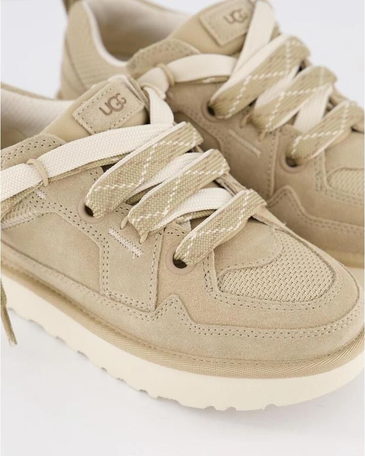 Ugg Casual Comfort Sneaker met Velours en Canvas Mesh Beige Dames