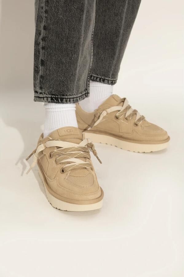 Ugg Casual Comfort Sneaker met Velours en Canvas Mesh Beige Dames - Foto 8