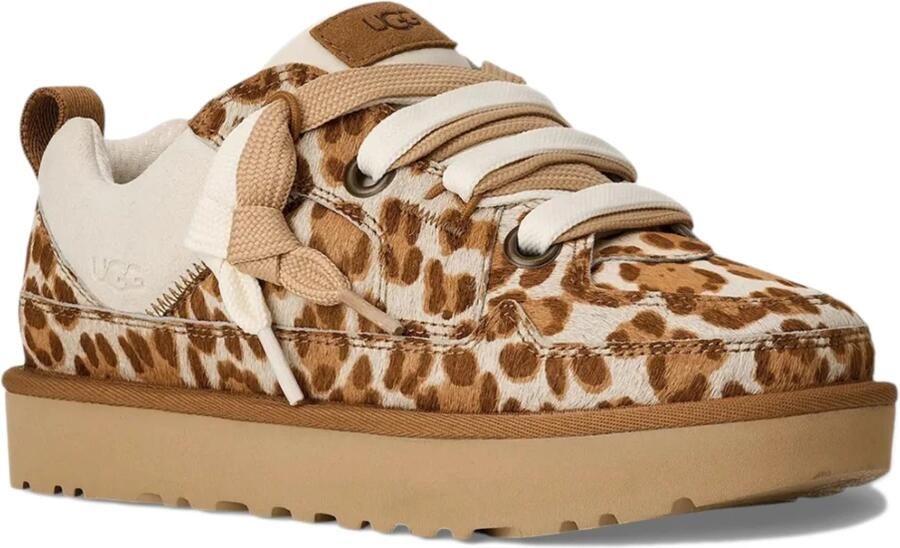UGG Sneakers laag 'Lo Lowmel Plains' bruin cappuccino wit - Foto 4