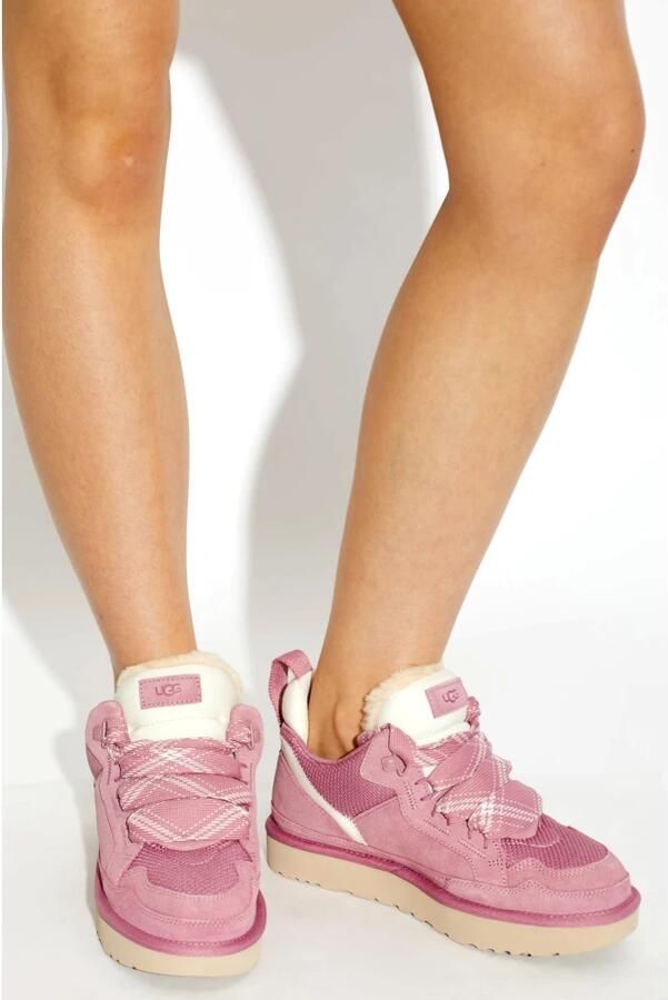 UGG Lowmel roze leren sneakers - Foto 8