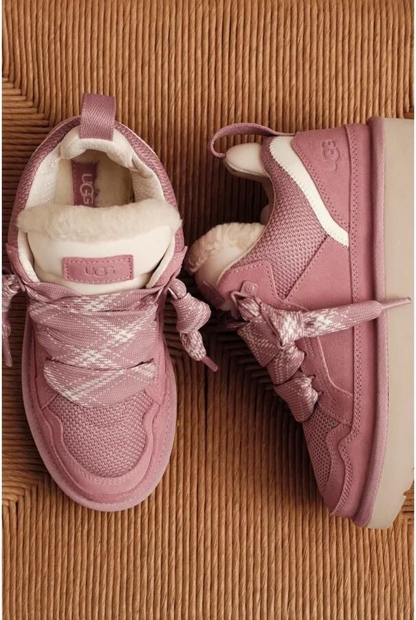UGG Lowmel roze leren sneakers - Foto 7