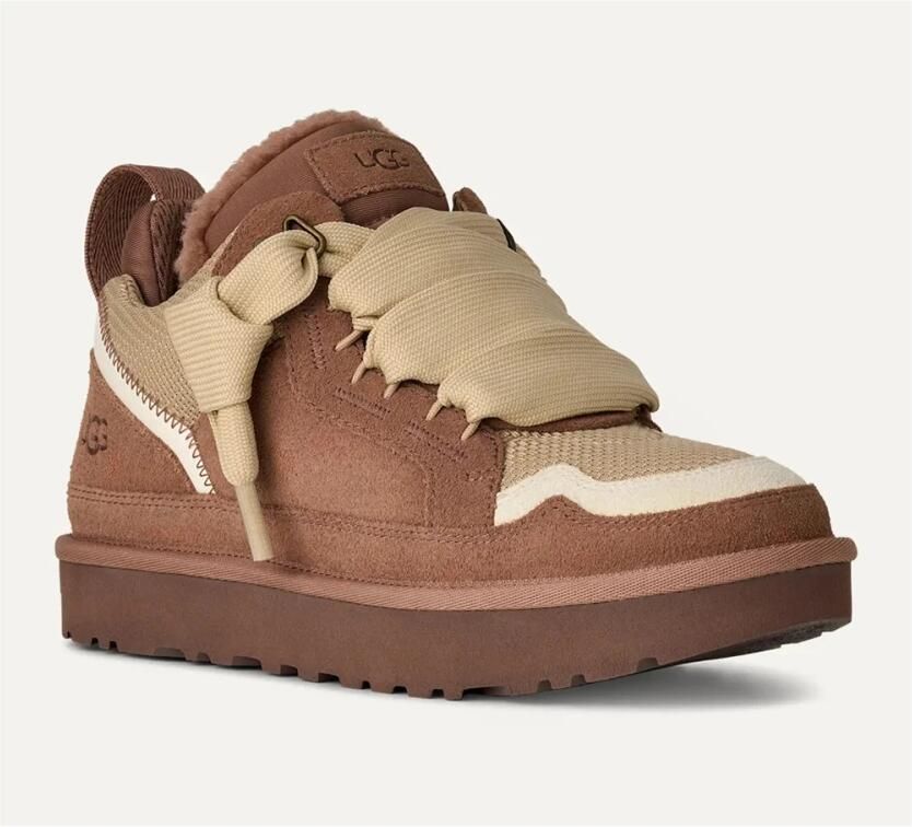 UGG Lage Sneakers Dames W Lowmel Maat: 43 Materiaal: Suède Kleur: Bruin