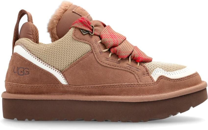 UGG Lage Sneakers Dames W Lowmel Maat: 43 Materiaal: Suède Kleur: Bruin