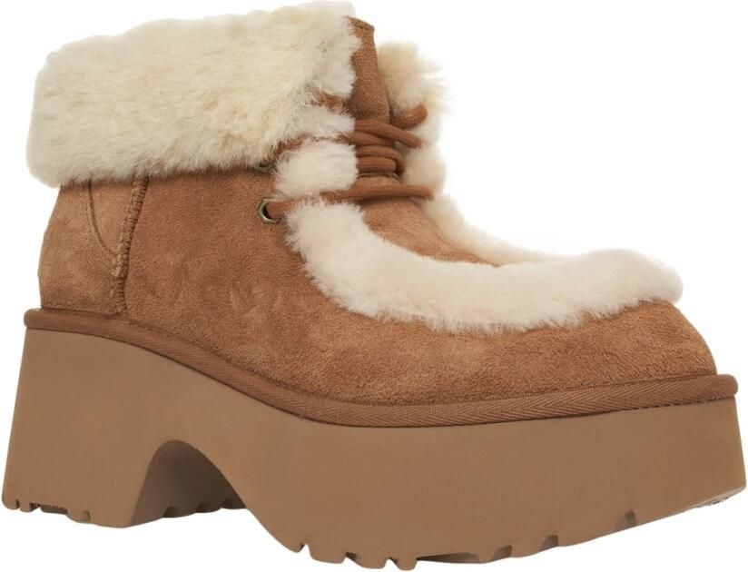 UGG Luxe Enkellaarzen in Marrone
