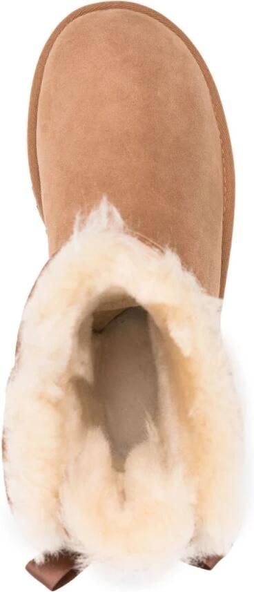 Ugg Dameslaarzen van omgekeerd schapenleer en suède voor herfst winter Black Dames - Foto 12