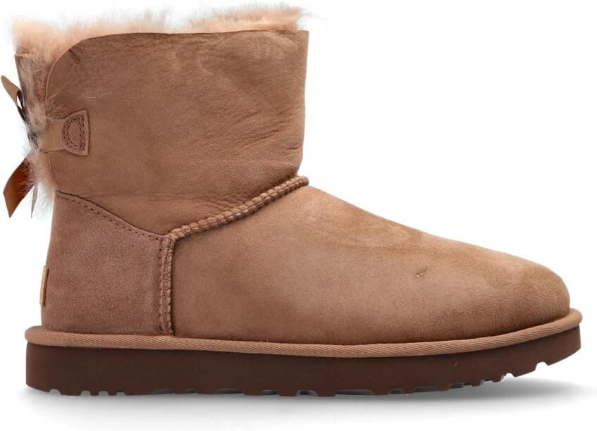 Ugg Mini Bailey Bow II-laars voor dames in Rocky Oak