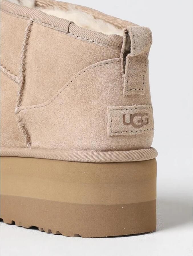 UGG CLASSIC ULTRA MINI PLATFORM W Volwassenen Gevoerde laarzenSnowbootsDames laarzen Wit beige - Foto 6