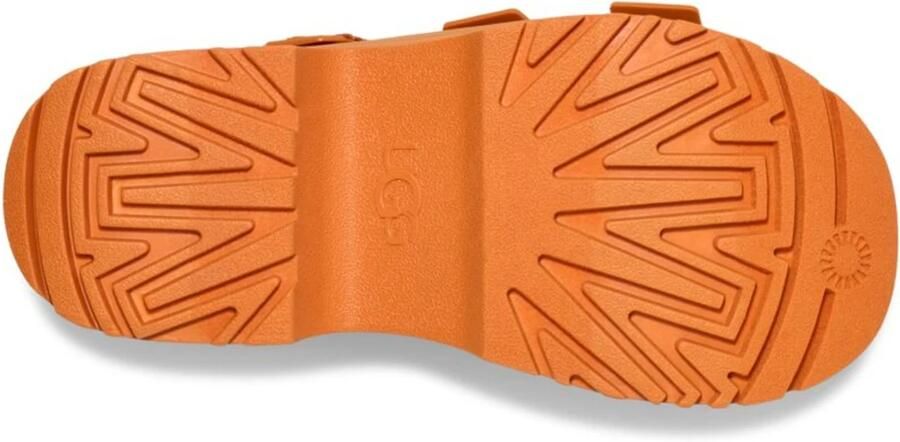 UGG Oranje Plateau Sandalen met Klittenbandsluiting - Foto 5